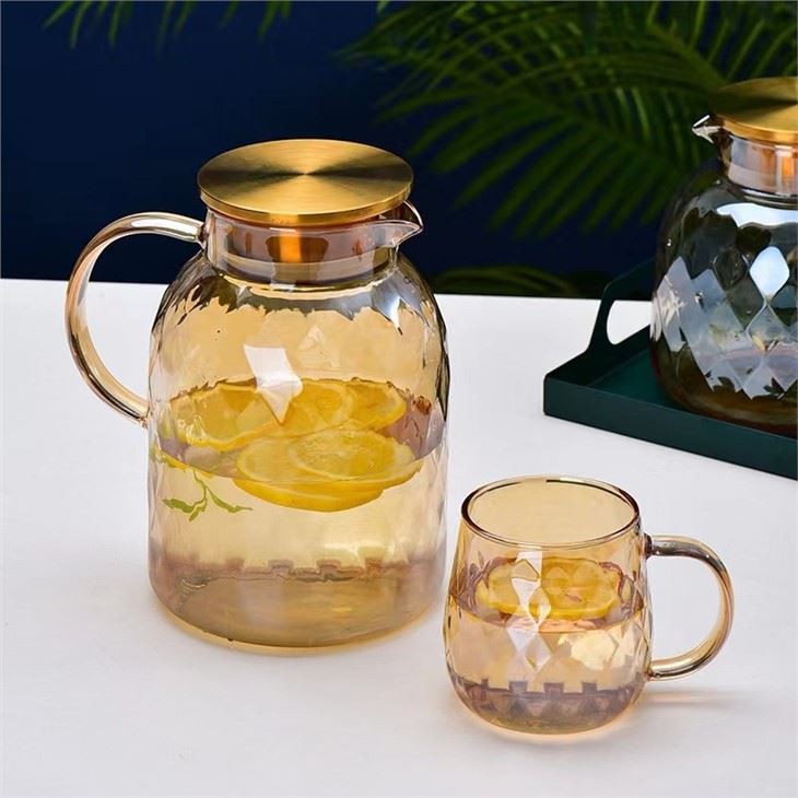 Champagne Golden Glass Kettle