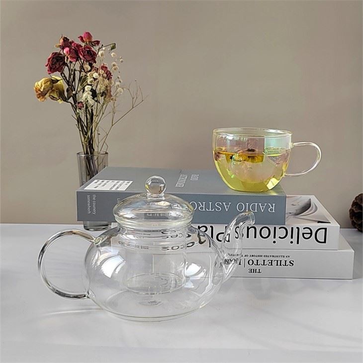 Glass Tea Cup With Handle